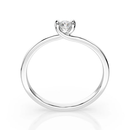 Solitär-Ring (Rund), 0.3 ct — 101-10016(4.2)