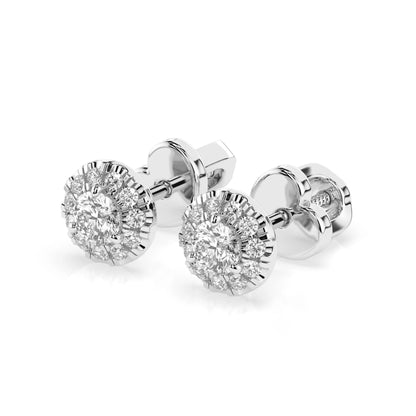 Solitär-Eternity-Ohrringe (Rund), 0.24 ct — 102-10095(3.1)