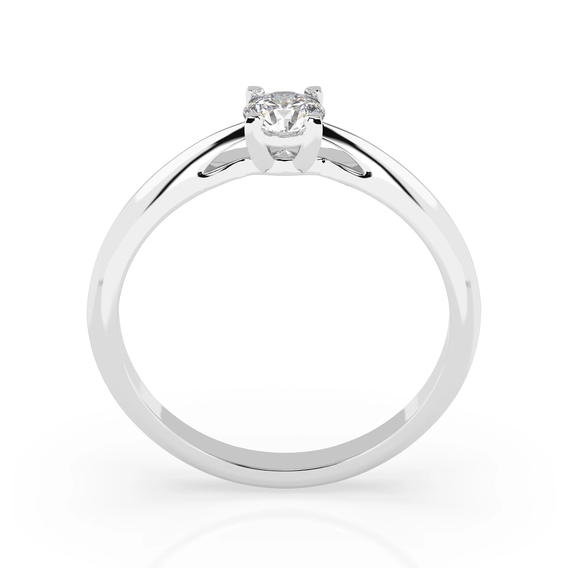 Solitär-Ring (Rund), 0.3 ct — 101-10190(0.30)RN