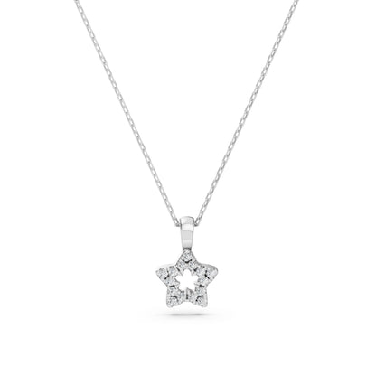 Minimalismus-Halskette (Rund), 0.08 ct — 104-10078
