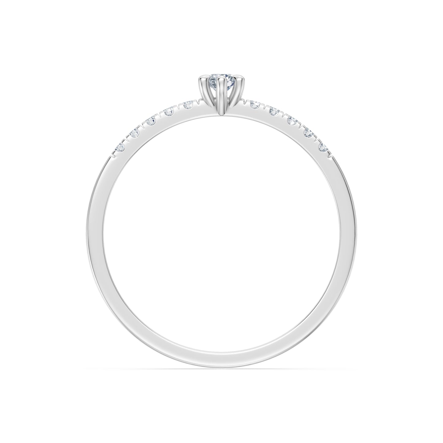 Solitär-Eternity-Ring, 0.07 ct — 101-10126/4(2.6)