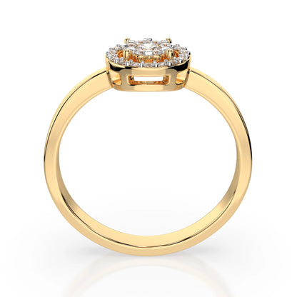 Illusion-Ring (Rund), 0.1 ct — 101-10018/1(3.0)