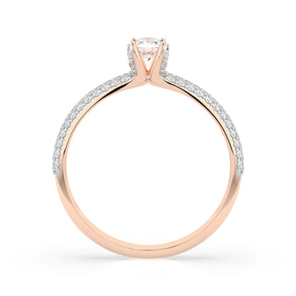 Solitär-Eternity-Ring (Rund), 0.17 ct — 101-10023