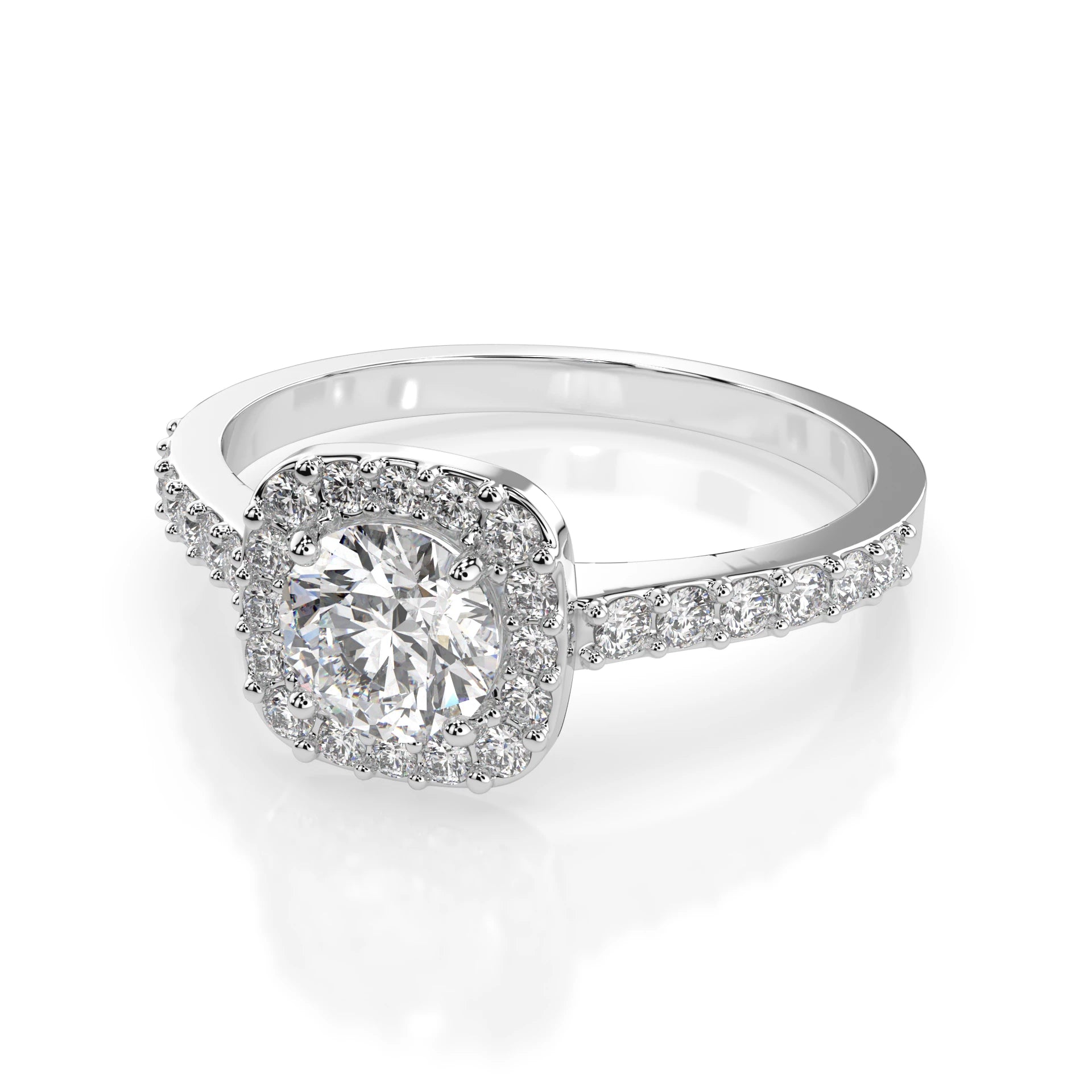 Solitär-Eternity-Ring (Rund), 0.4 ct — 101-10152(4.7)