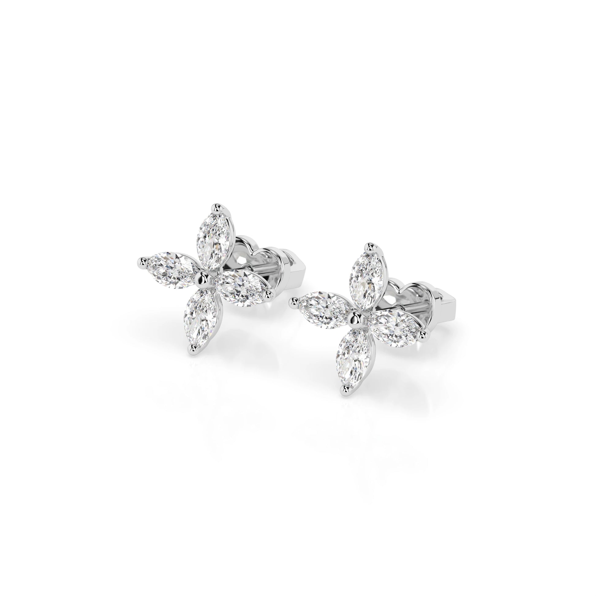 Illusion-Ohrringe (Marquise), 0.8 ct — 102-10193V1