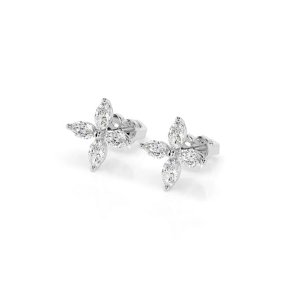 Illusion-Ohrringe (Marquise), 0.8 ct — 102-10193V1
