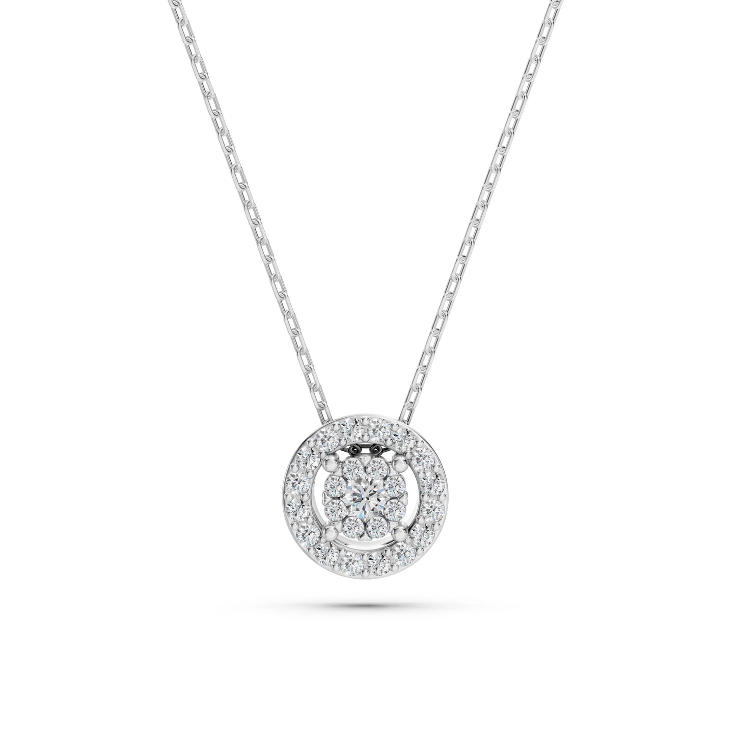 Illusion-Halskette (Rund), 0.03 ct — 104-10002(2.0)