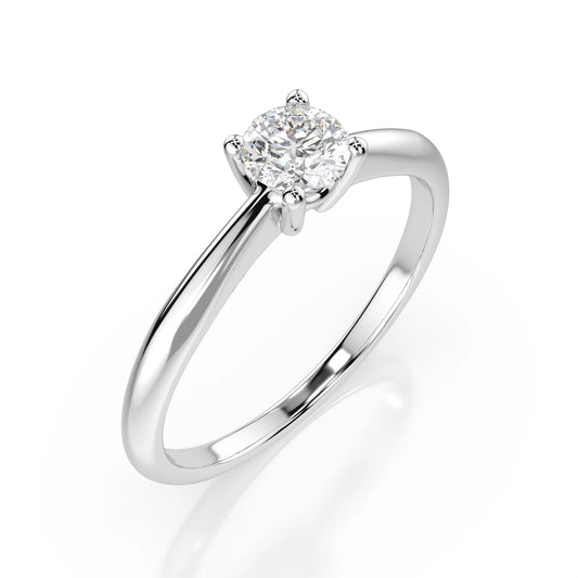 Solitär-Ring (Rund), 0.3 ct — 101-10021(4.2)
