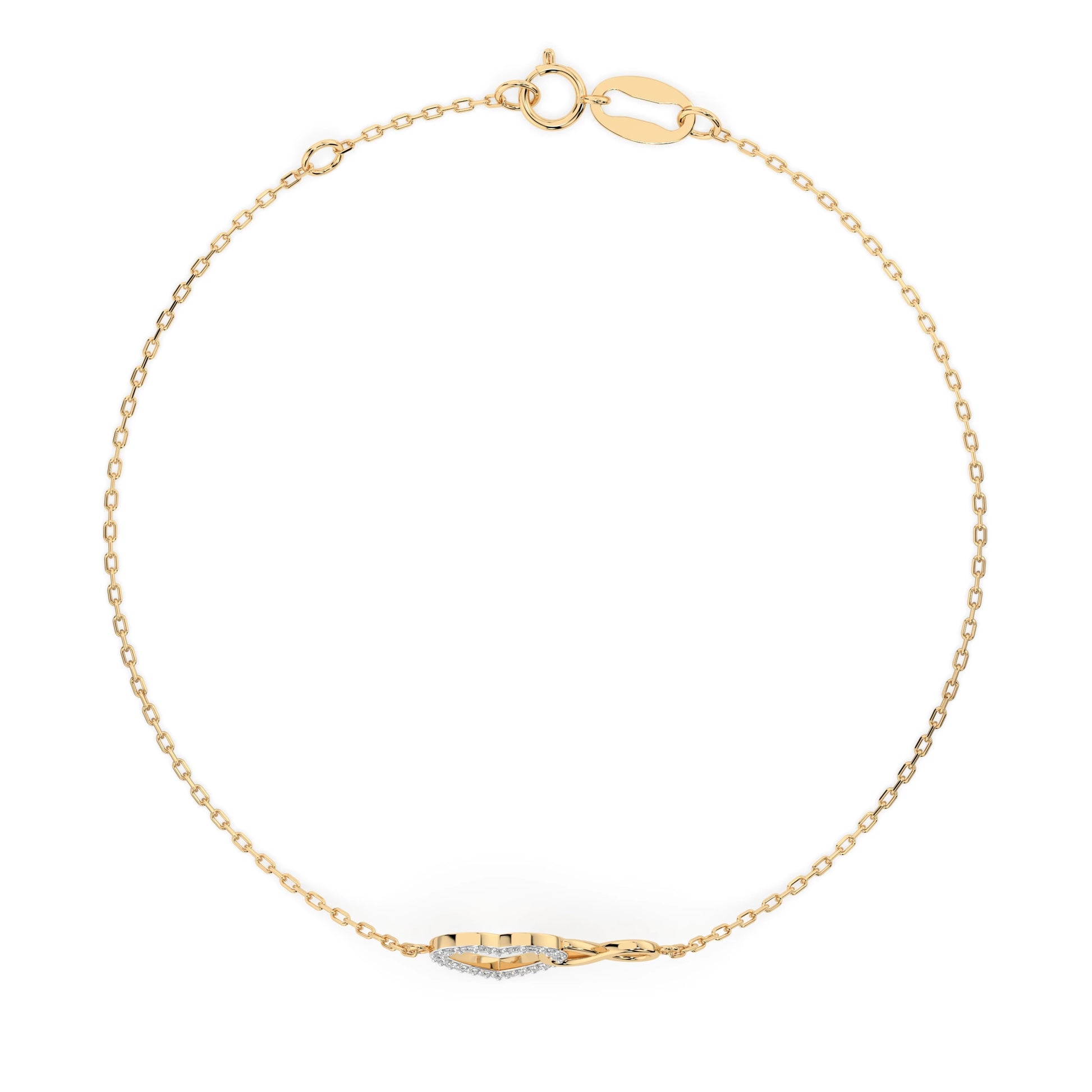 Minimalismus-Armband (Rund), 0.11 ct — 105-10011