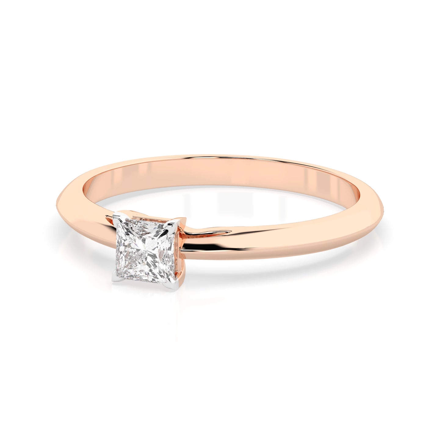 Solitär-Ring (Prinzess), 0.3 ct — 101-10190(0.30)PR
