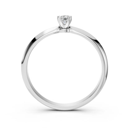Solitär-Ring (Rund), 0.15 ct — 101-10089(3.4)