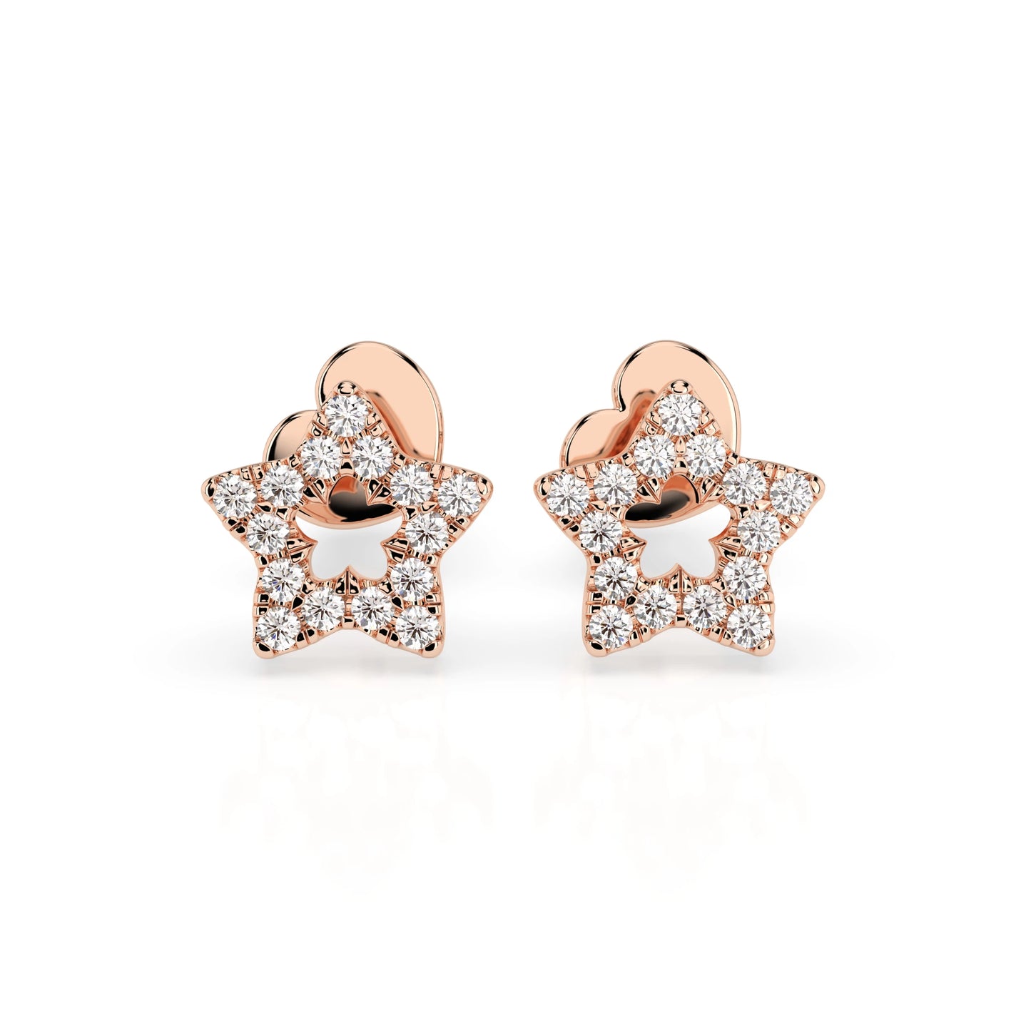 Minimalismus-Ohrringe (Rund), 0.18 ct — 102-10054