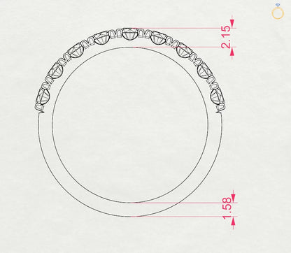 Eternity-Ring (Rund), 0.78 ct — 101-10044/3