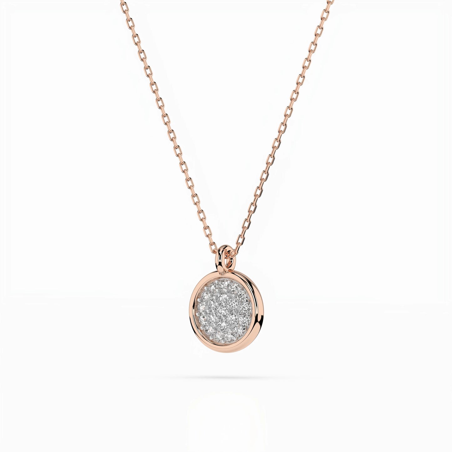 Illusion-Halskette (Rund), 0.12 ct — 104-10022