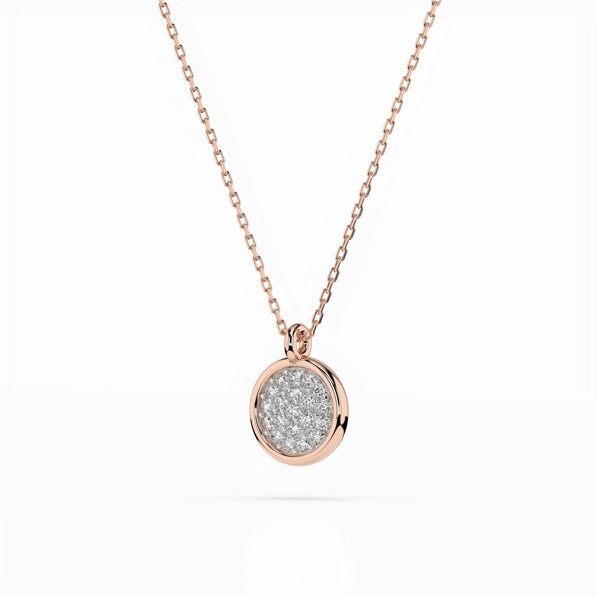 Illusion-Halskette (Rund), 0.12 ct — 104-10022