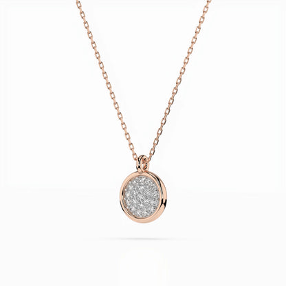 Illusion-Halskette (Rund), 0.12 ct — 104-10022