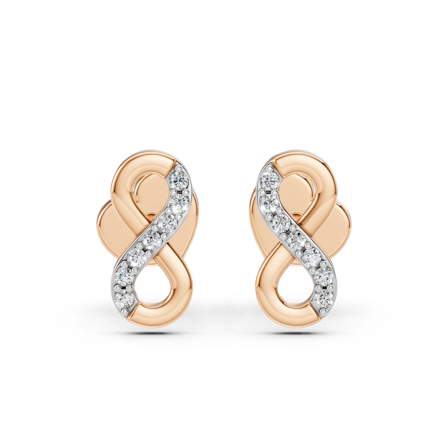 Minimalismus-Ohrringe (Rund), 0.09 ct — 102-10092