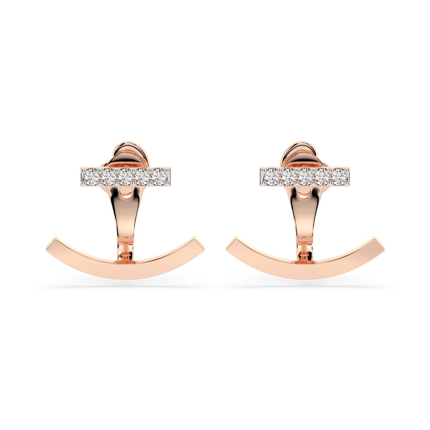 Minimalismus-Ohrringe (Rund), 0.15 ct — 102-10084