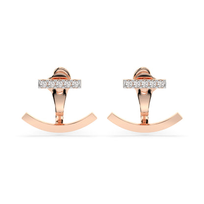 Minimalismus-Ohrringe (Rund), 0.15 ct — 102-10084