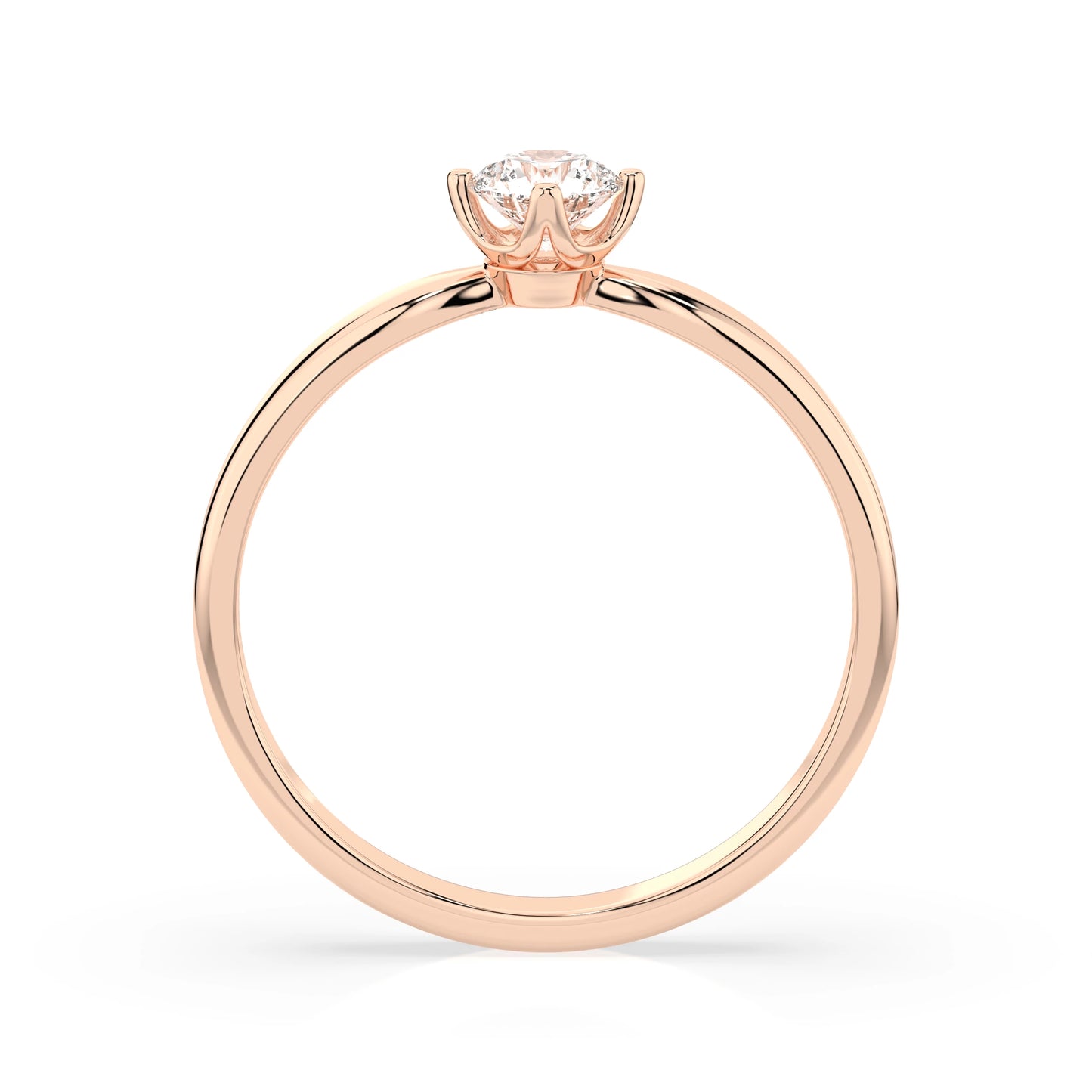 Solitär-Ring (Rund), 0.3 ct — 101-10041(4.2)