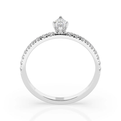 Solitär-Eternity-Ring (Marquise), 0.1 ct — 101-10181/4(0.10)MARQUISE