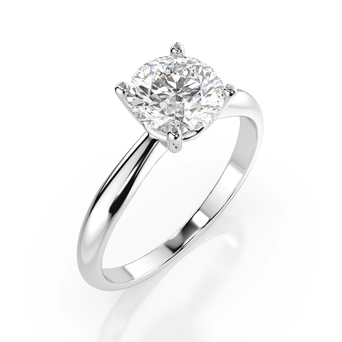 Solitär-Ring (Rund), 0.7 ct — 101-10021(5.7)