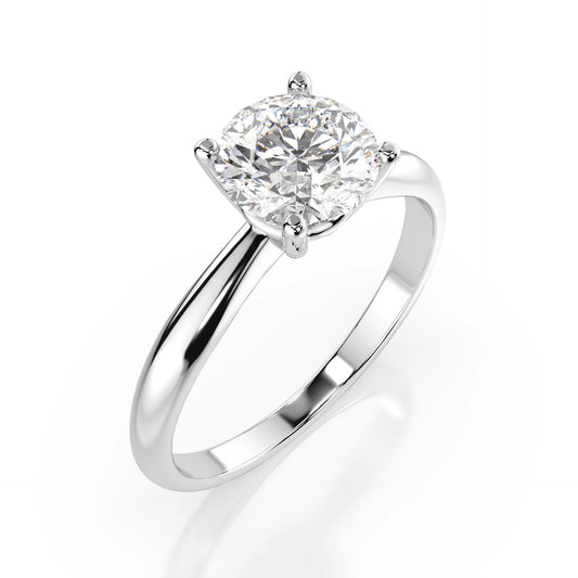Solitär-Ring (Rund), 0.7 ct — 101-10021(5.7)