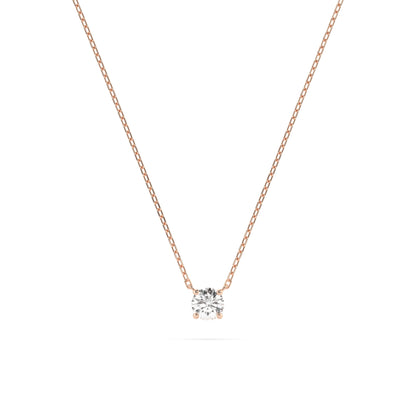 Solitär-Halskette (Rund), 0.2 ct — 104-10040(3.7)