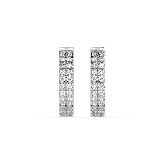Eternity-Ohrringe (Rund), 0.19 ct — 102-10301