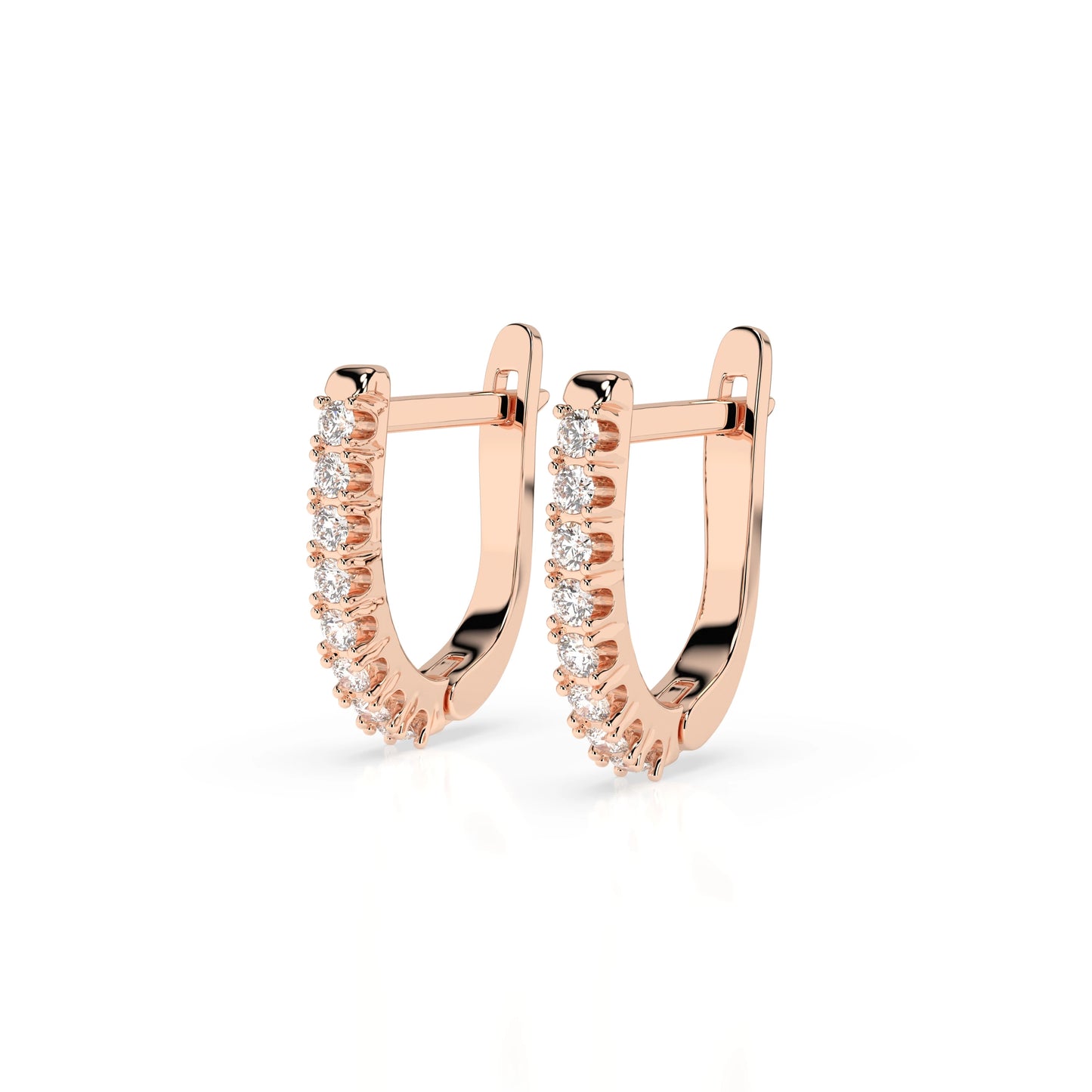 Eternity-Ohrringe (Rund), 0.32 ct — 102-10044/2