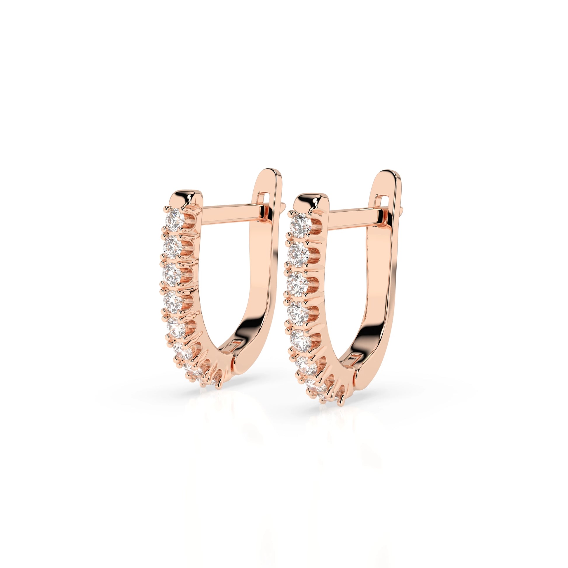 Eternity-Ohrringe (Rund), 0.32 ct — 102-10044/2