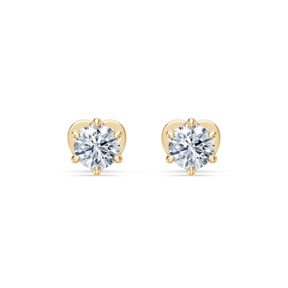 Solitär-Schmetterling-Ohrringe, 0.5 ct — 102-10040/1(4.0)