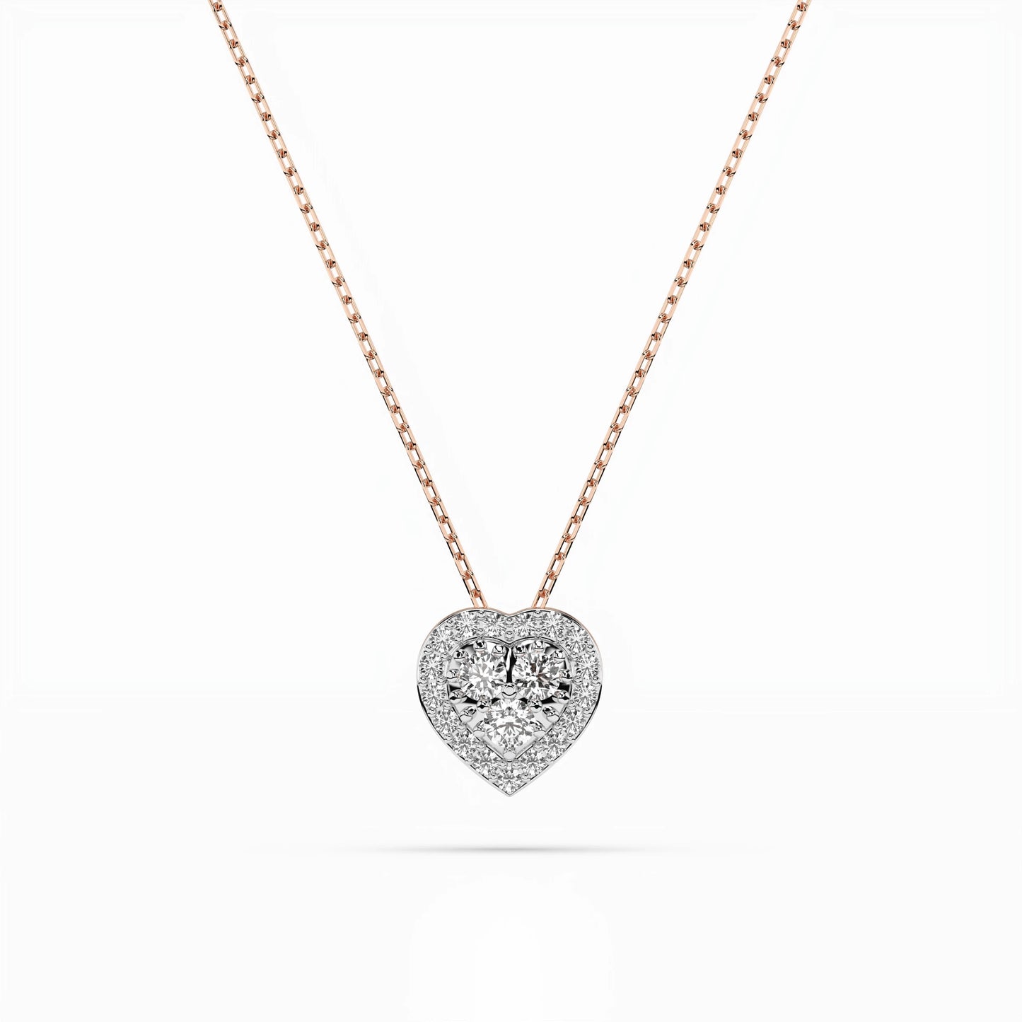 Illusion-Halskette (Rund), 0.08 ct — 104-10062