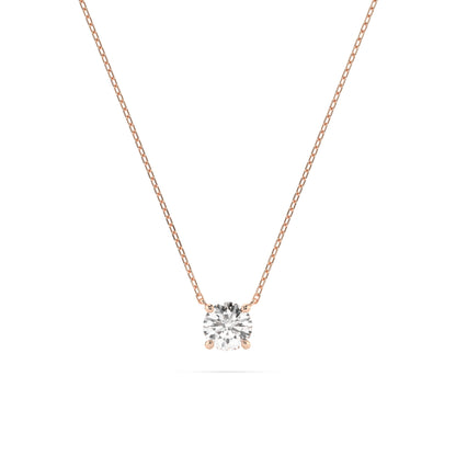 Solitär-Halskette (Rund), 0.5 ct — 104-10040(5.1)