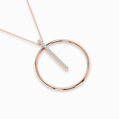 Minimalismus-Halskette (Rund), 0.09 ct — 104-10047