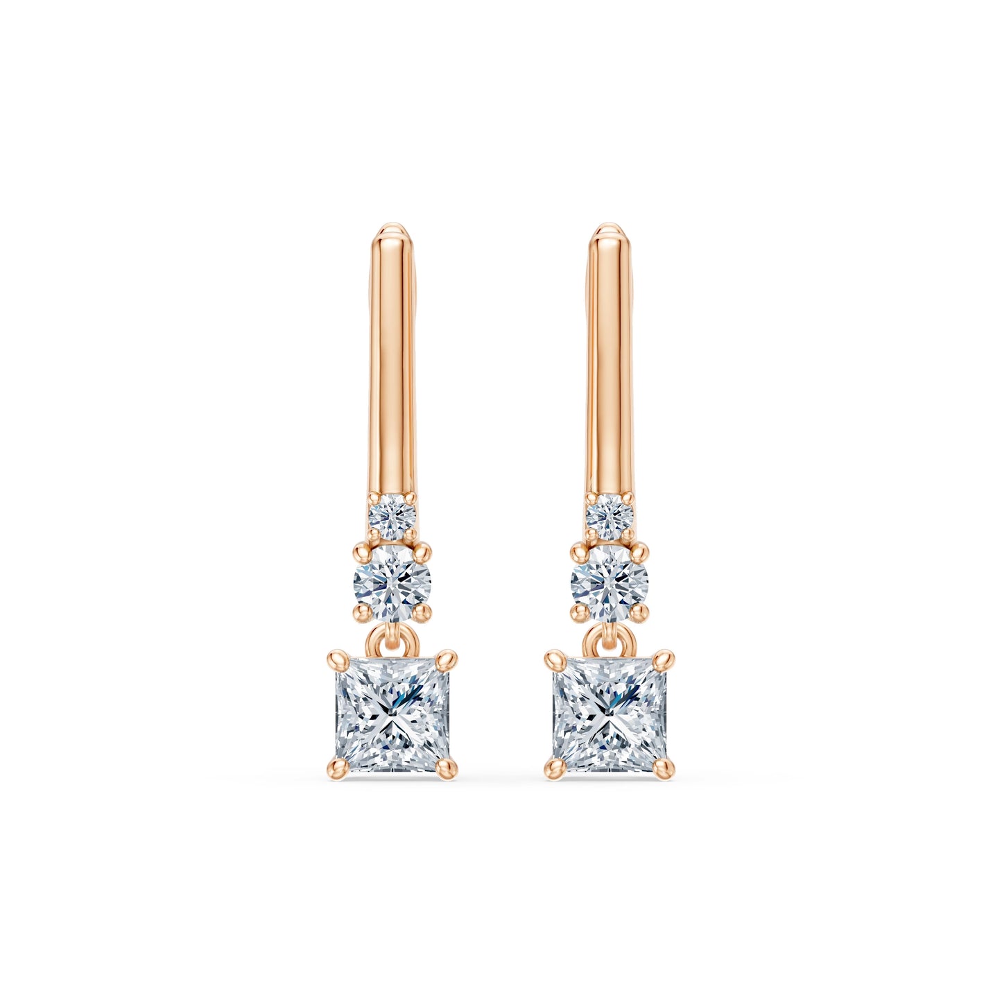 Solitär-Eternity-Ohrringe, 0.8 ct — 102-10143(0.40)PR