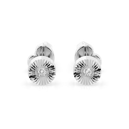 Minimalismus-Ohrringe (Rund), 0.04 ct — 102-10049