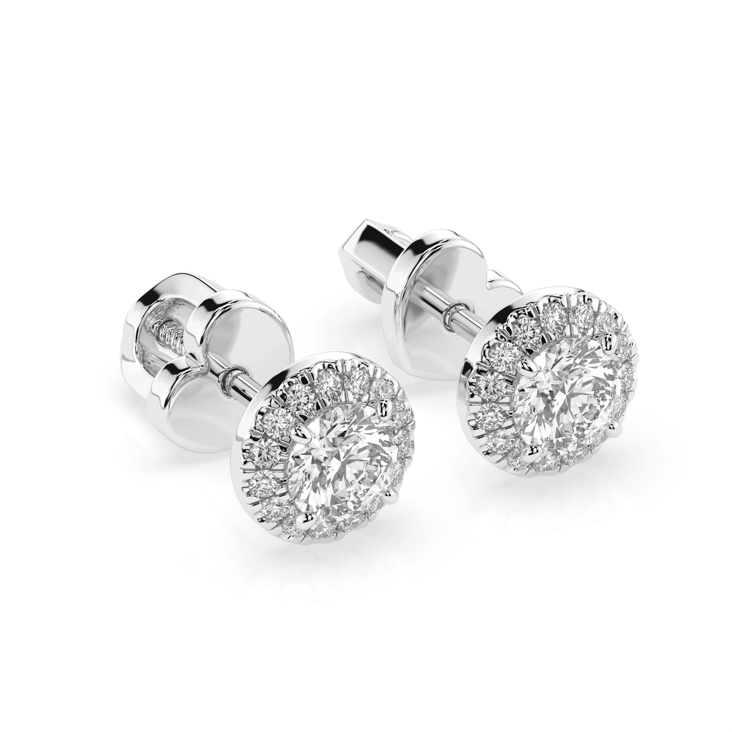 Solitär-Eternity-Ohrringe (Rund), 0.5 ct — 102-10095(4.0)