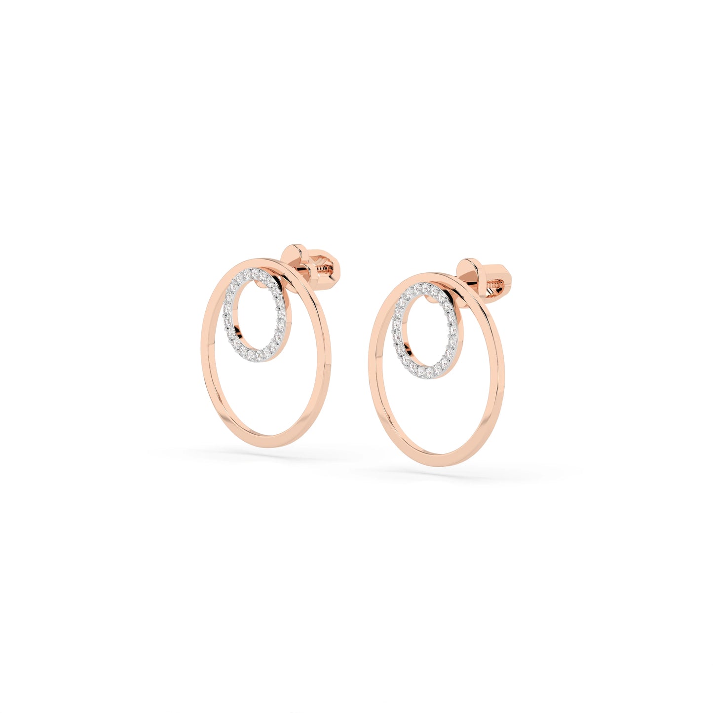 Minimalismus-Ohrringe (Rund), 0.25 ct — 102-10165