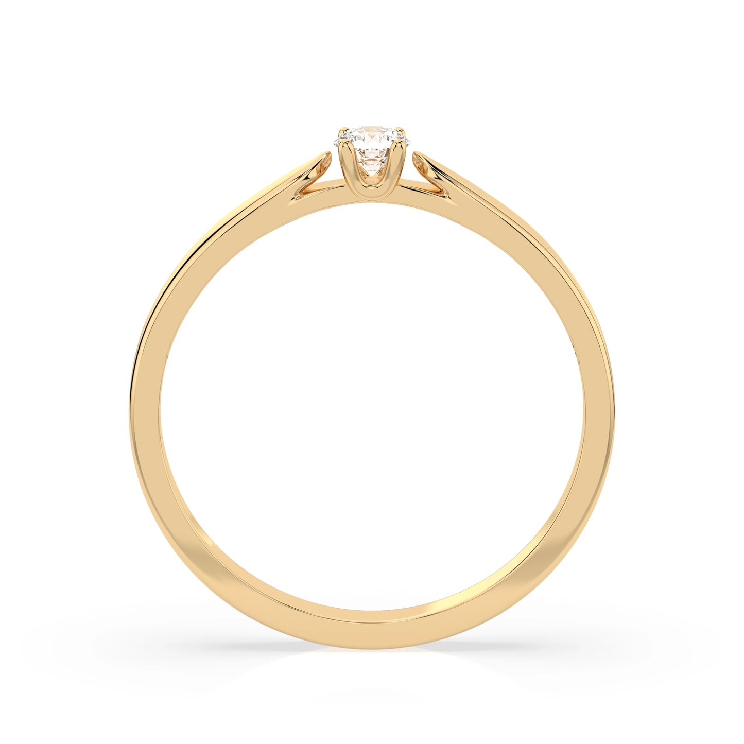 Solitär-Ring (Rund), 0.08 ct — 101-10046(2.7)