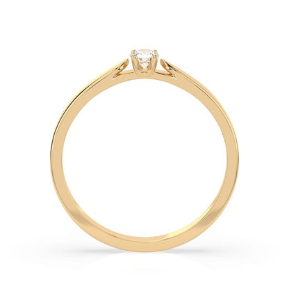 Solitär-Ring (Rund), 0.08 ct — 101-10046(2.7)