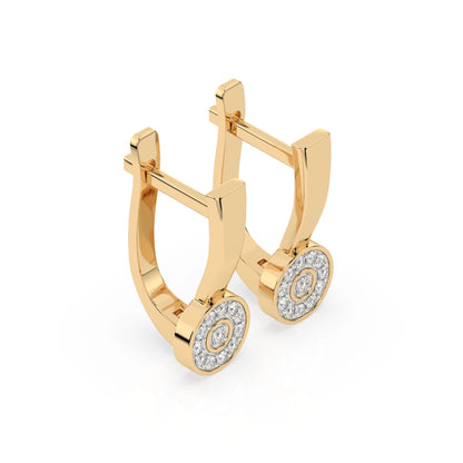 Illusion-Ohrringe (Rund), 0.13 ct — 102-10075