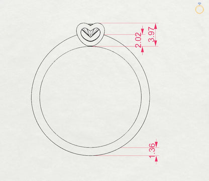 Solitär-Ring (Rund), 0.15 ct — 101-10013(3.4)