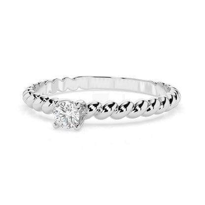 Solitär-Ring (Rund), 0.06 ct — 101-10038(2.5)