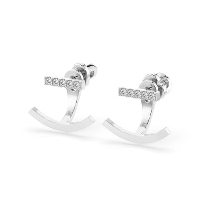 Minimalismus-Ohrringe (Rund), 0.15 ct — 102-10084