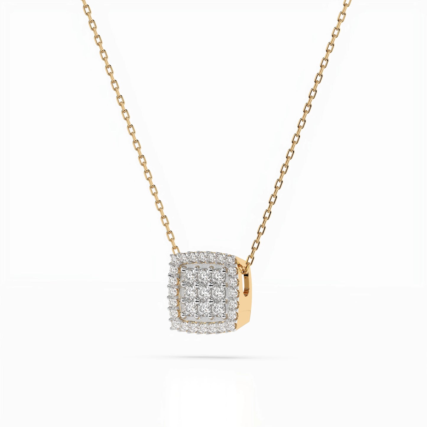 Illusion-Halskette (Rund), 0.12 ct — 104-10035