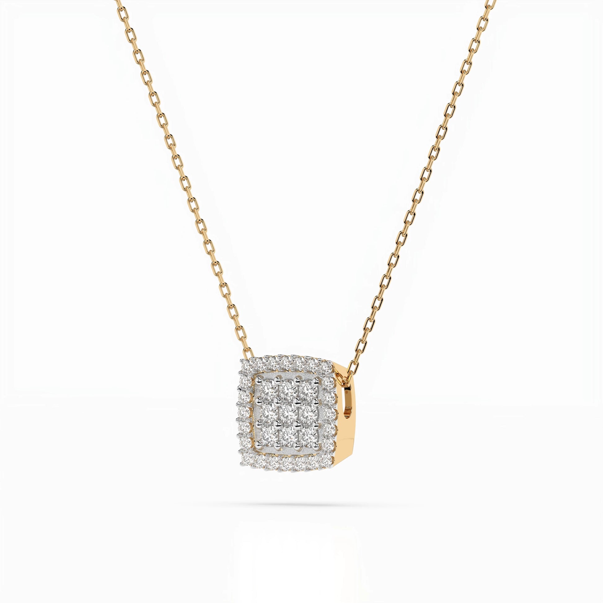 Illusion-Halskette (Rund), 0.12 ct — 104-10035