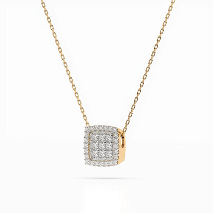 Illusion-Halskette (Rund), 0.12 ct — 104-10035