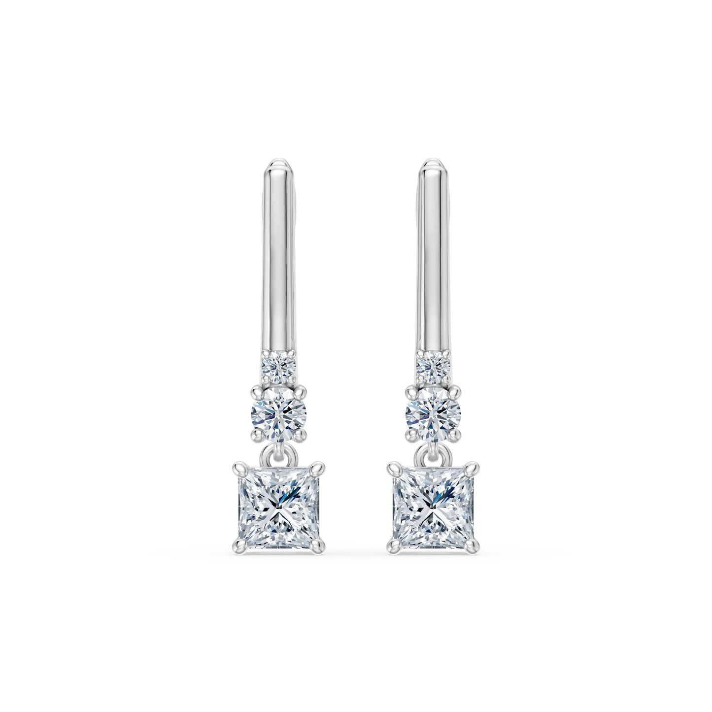 Solitär-Eternity-Ohrringe, 0.8 ct — 102-10143(0.40)PR