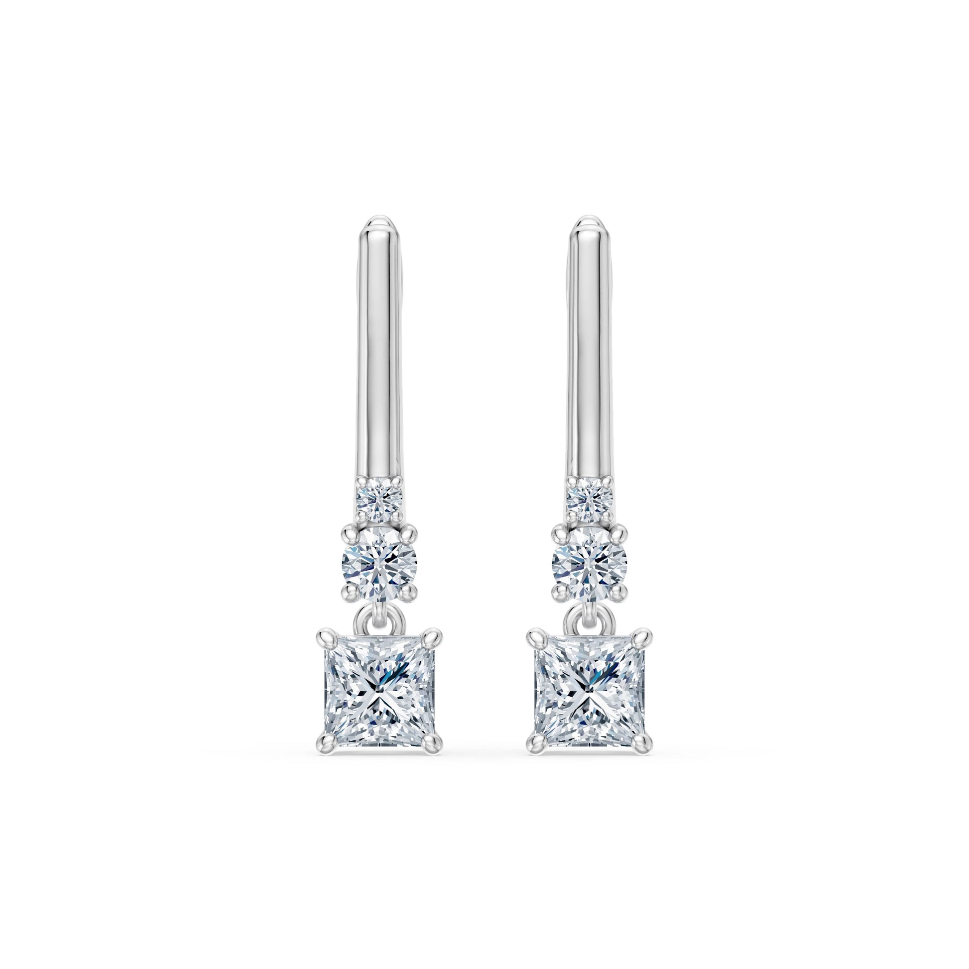 Solitär-Eternity-Ohrringe, 0.8 ct — 102-10143(0.40)PR